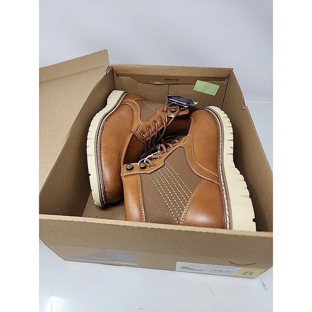 Steve Madden Men's‎ Bleeker Boot Size 8 Cognac